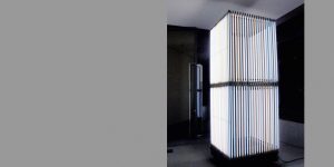 Light Cube, eine Lichtskulptur gestaltet von Günter Ries