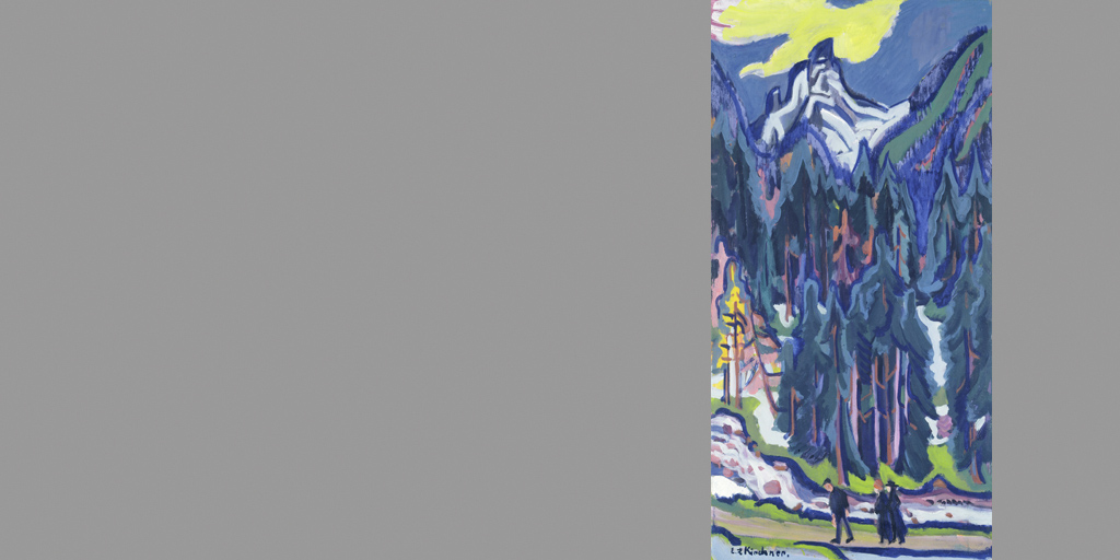 Gemälde - Künstler Ernst Ludwig Kirchner - Sertigtal 1926 - © Bündner Kunstmuseum