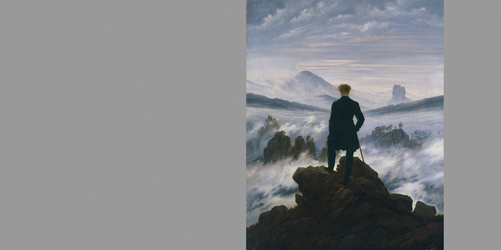 Künstler Caspar David Friedrich - Wanderer über dem Nebelmeer - © SHK Hamburger Kunsthalle